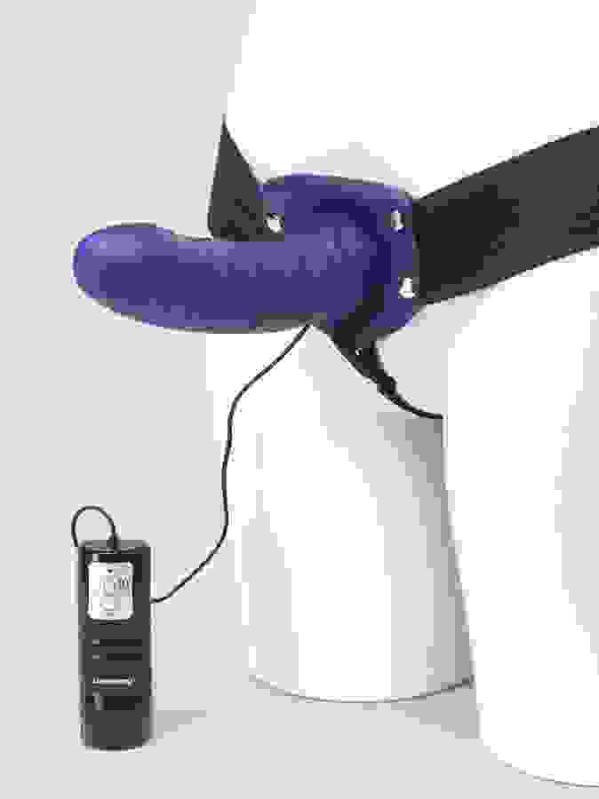 Lovehoney Perfect Partner 10 Function Vibrating Strap-On 6 Inch, Purple, hi-res